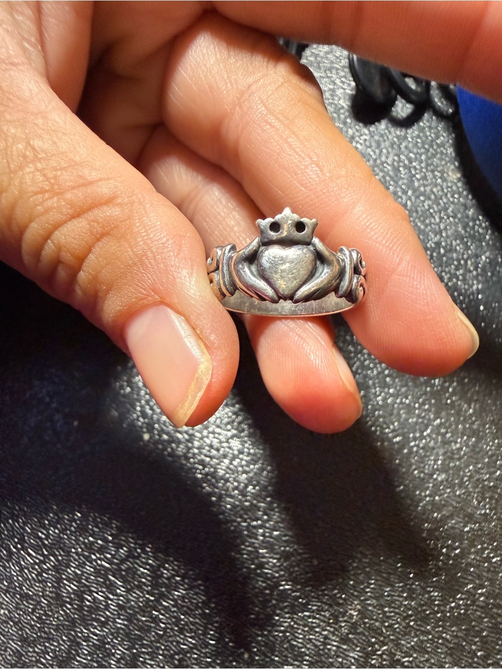 James Avery Silver Claddagh Ring with Heart and Crown